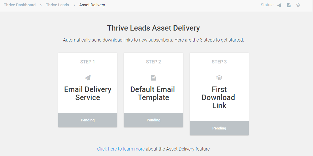 asset delivery thriveleads