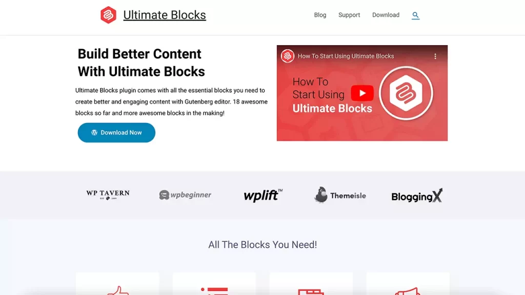 Le plugin WordPress Ultimate Blocks