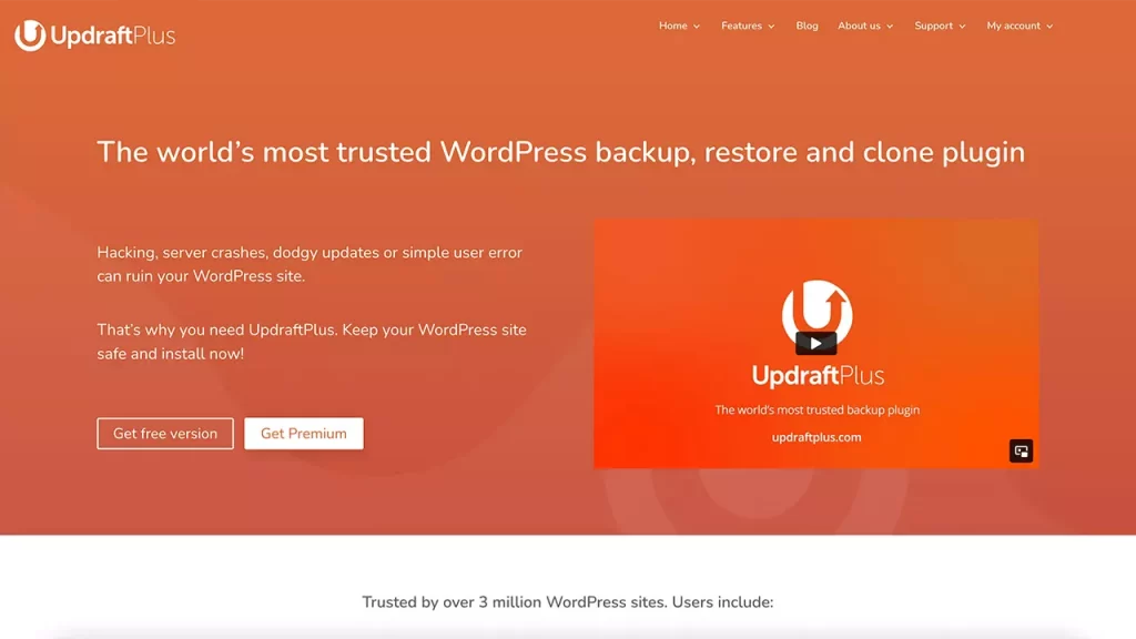 Le plugin WordPress Updraft Plus