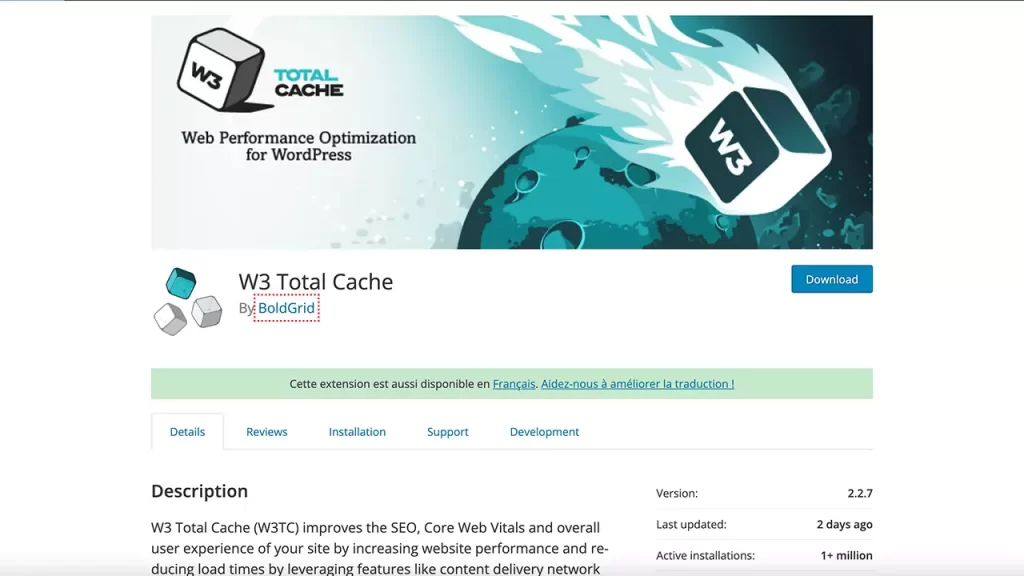 Le plugin WordPress W3 Total Cache