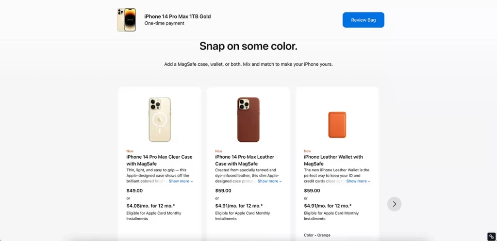 Exemple de vente additionnelle pour augmenter le panier moyen : le cross selling par Apple