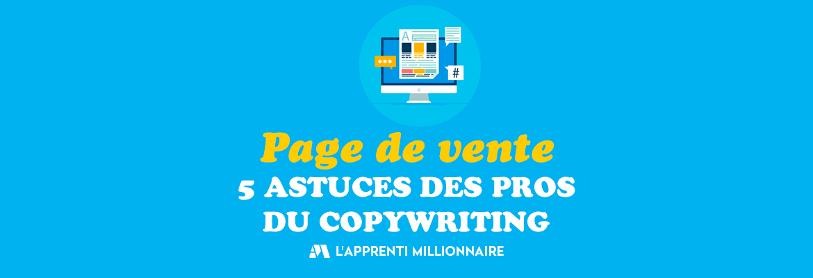page de vente d'un copywriter