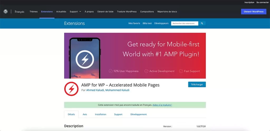 L'extension AM for WordPress