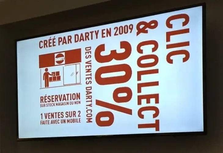 Le click and collect : invention par l'enseigne Darty en 2009