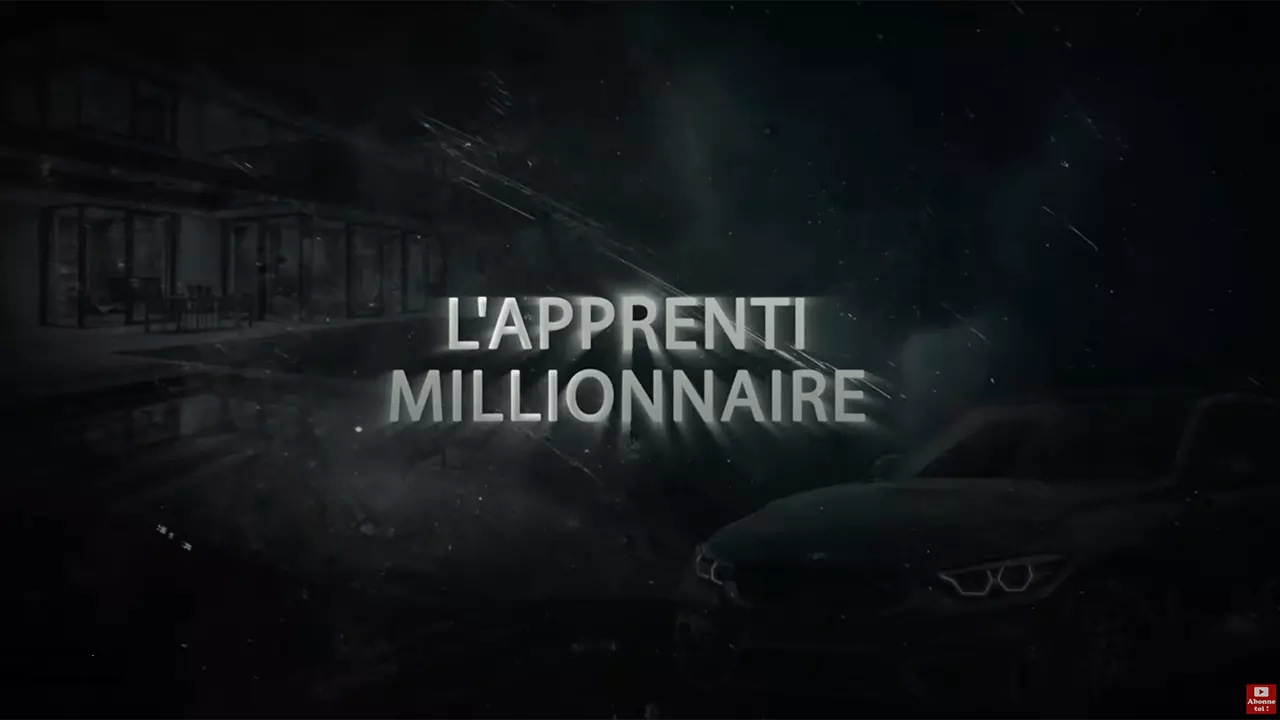 Le générique de début des vidéos YouTube de la chaîne Apprenti Millionnaire