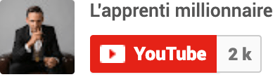 bouton d'inscription blanc à la chaîne youtube apprentii millionnaire