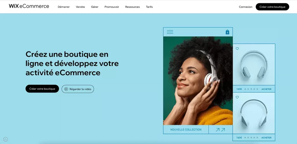 La solution SaaS Wix E-commerce pour créer un site de vente en ligne