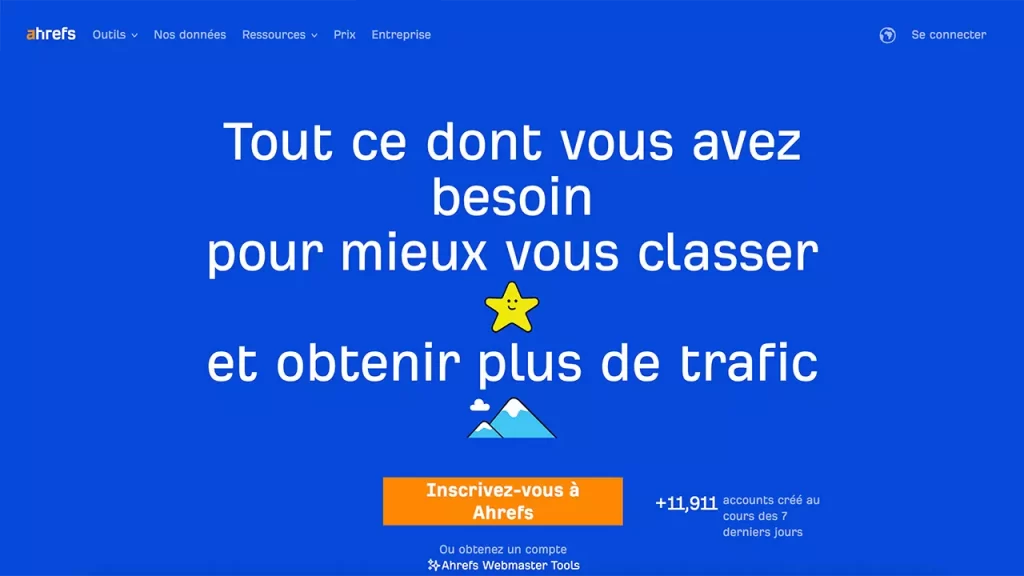 Ahrefs outil seo gratuit d'analyse et de suivi